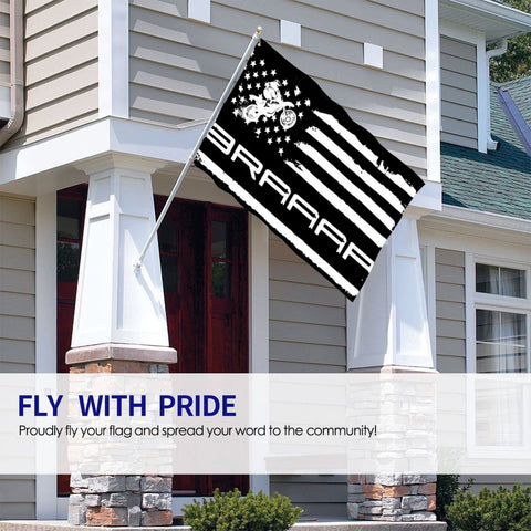 Dingtaifeng Braaap flag on patio enhances porch decor