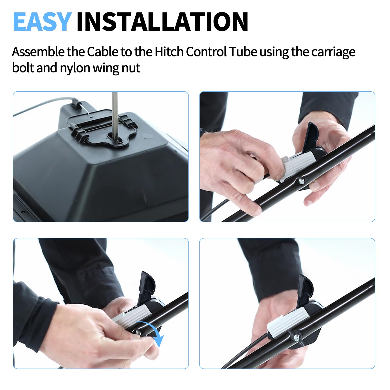 Durable construction resists wear for season-after-season lawn care with Dinlon cable