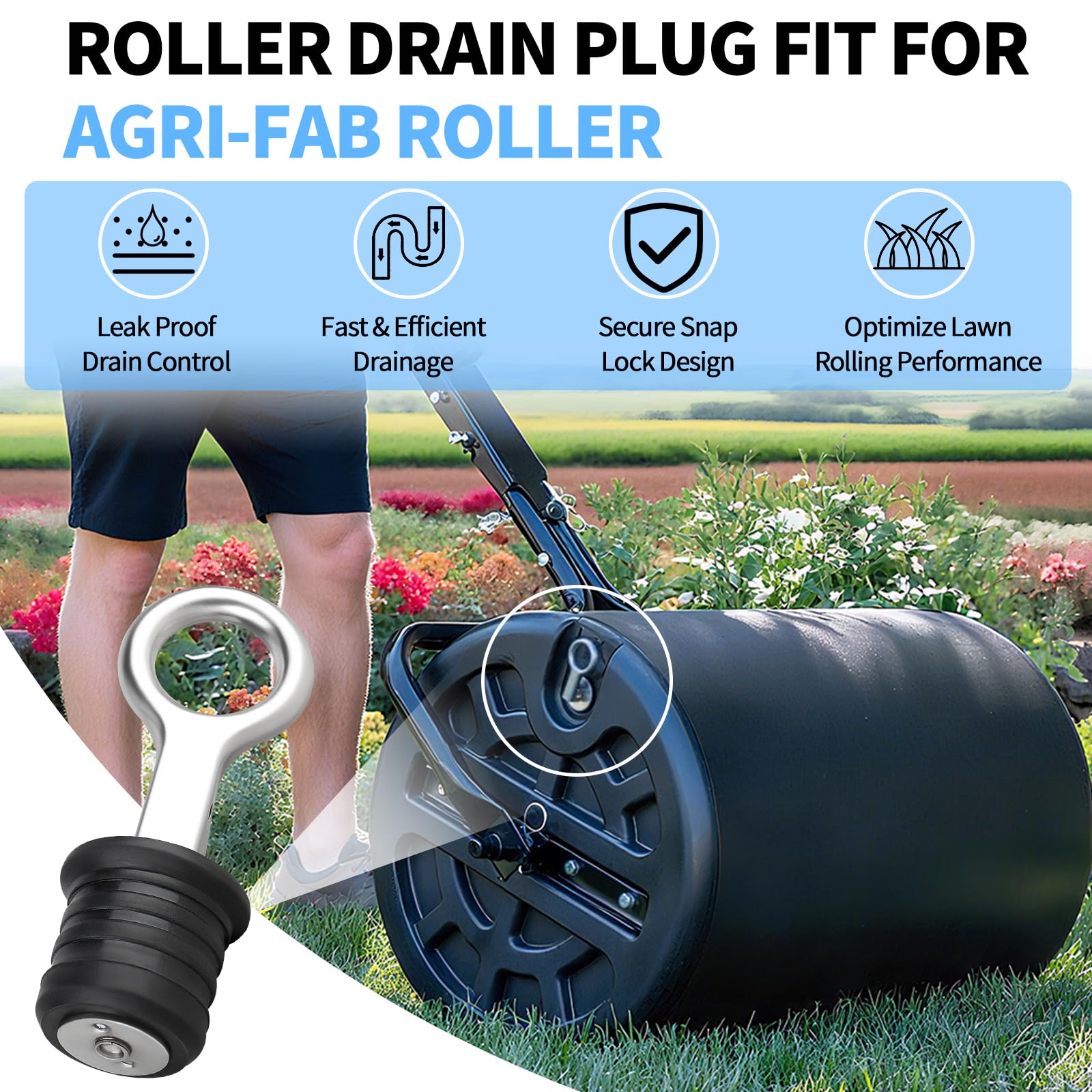 Dinlon snap-handle design enables tool-free installation.