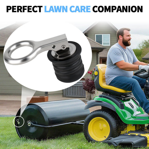 Dinlon two-pack provides ready replacement plugs for lawn rollers.
