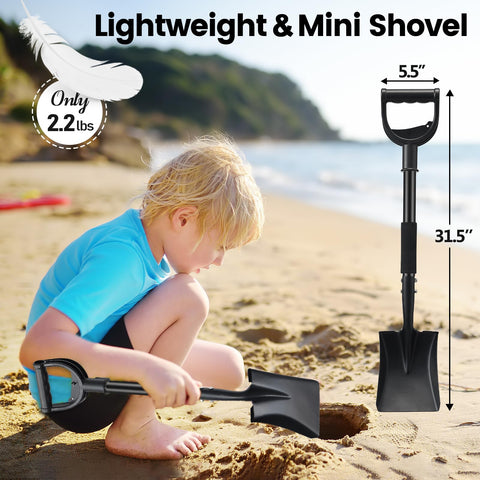 DIOVPLX Garden Flat Shovel curved D-handle enables comfortable grip and control.