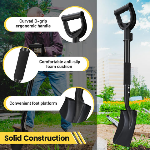 DIOVPLX Garden Flat Shovel kid-friendly design suitable for beaches and sand.
