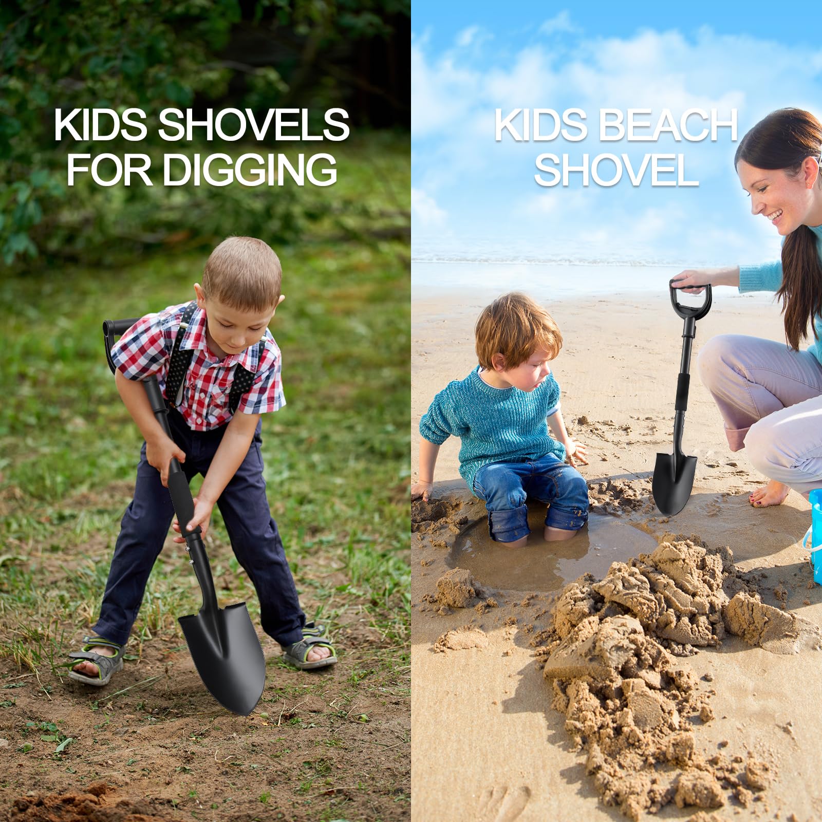 DIOVPLX compact shovel fits trunks and backpacks for camping