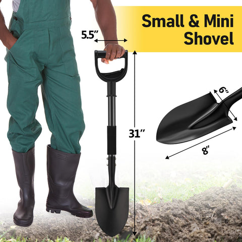 DIOVPLX curved D-handle with foam grip for comfortable digging