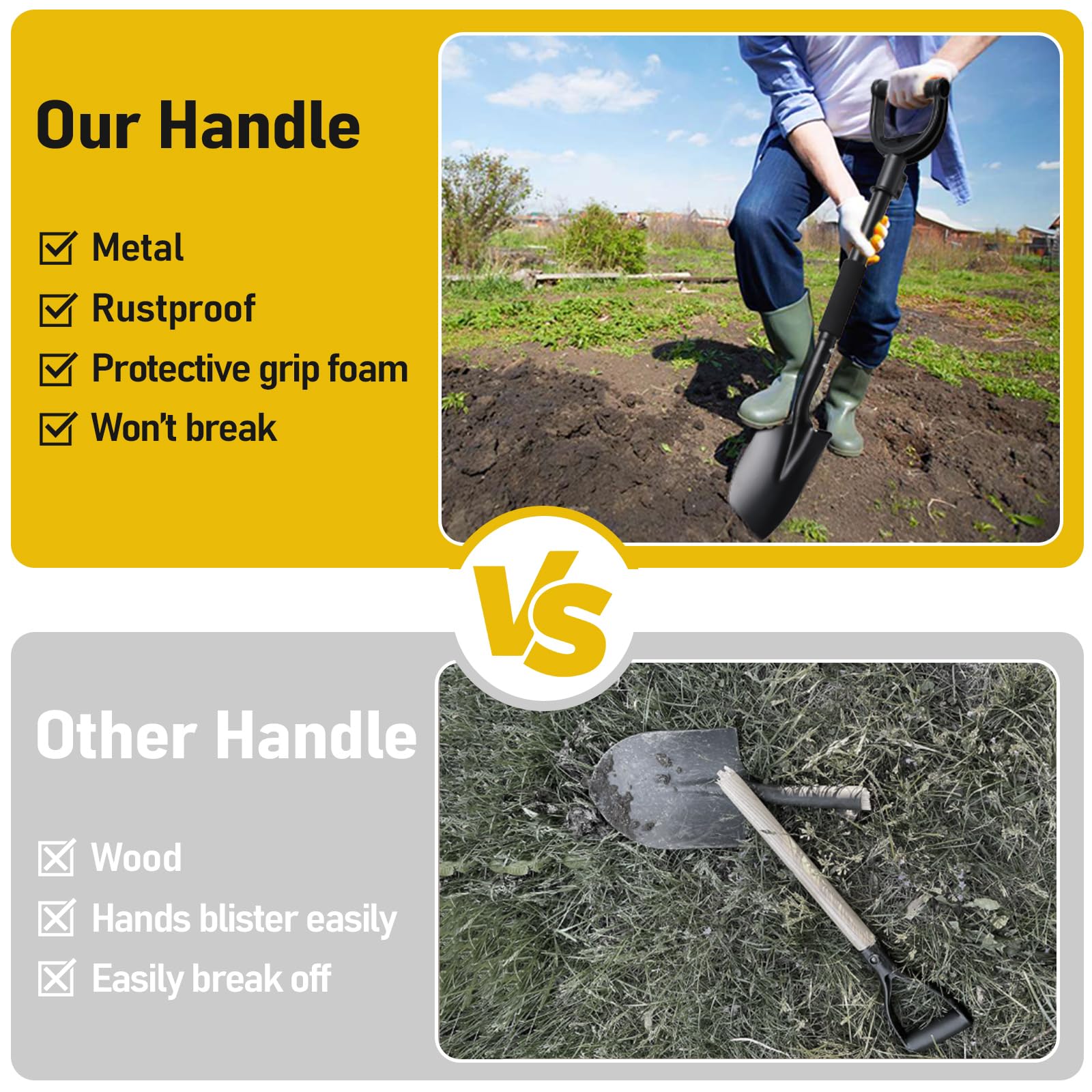 DIOVPLX heavy-duty blade ready for tough soil and roots