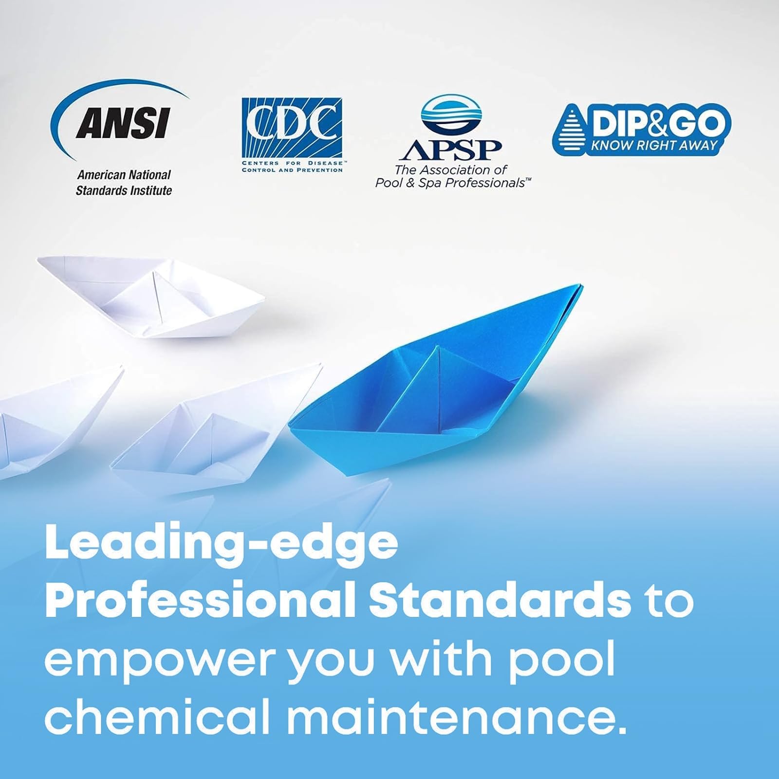 DIP & GO Saltwater testing strips deliver reliable results in pools