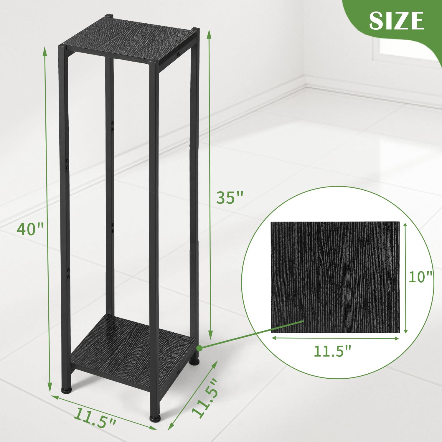Dipion black metal plant stand easy assembly with included tools