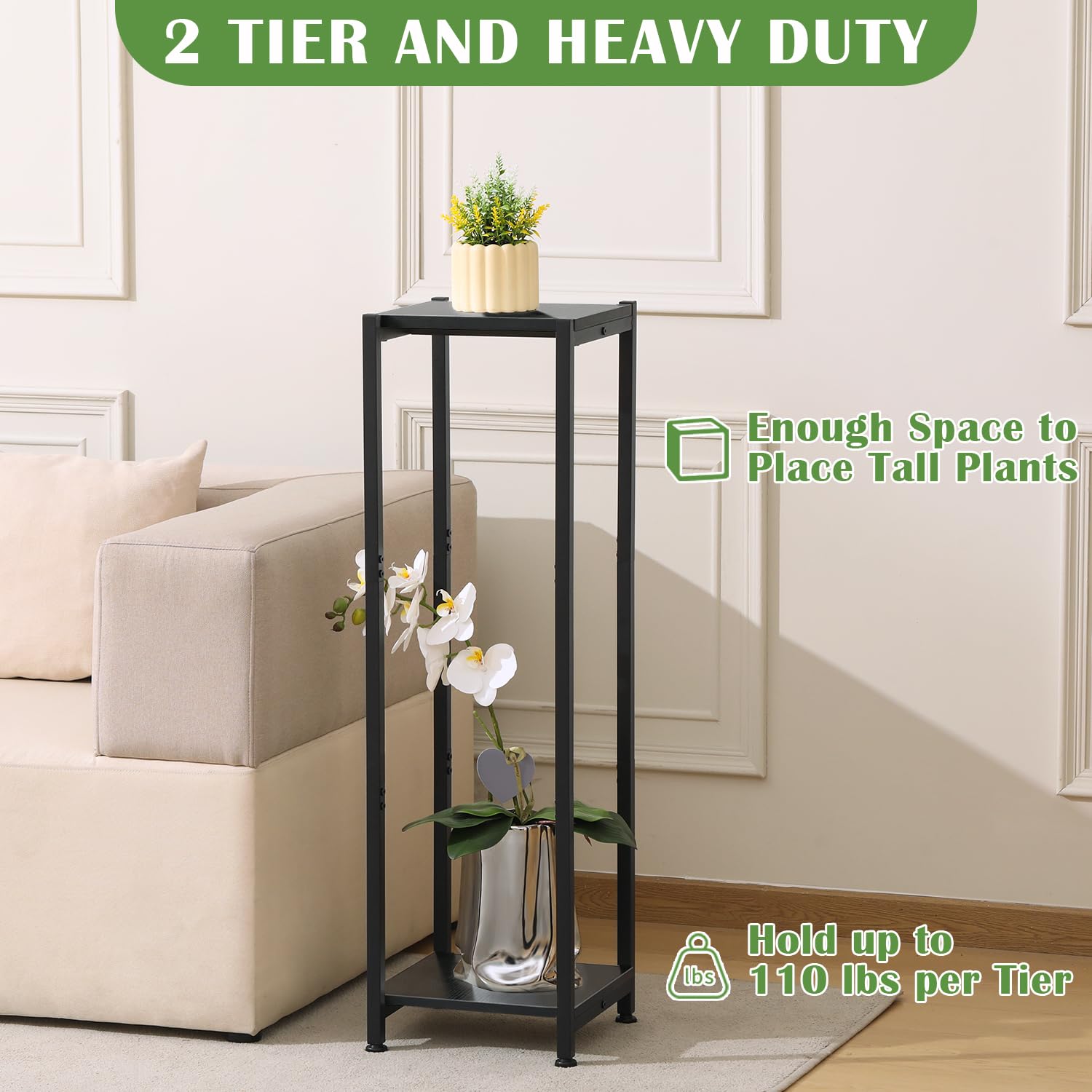 Dipion plant stand adjustable feet level surface in use
