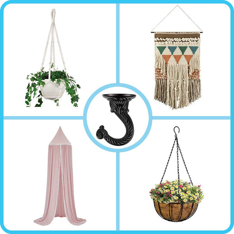 Diplambr heavy-duty hook supports lightweight decor and lamps safely.