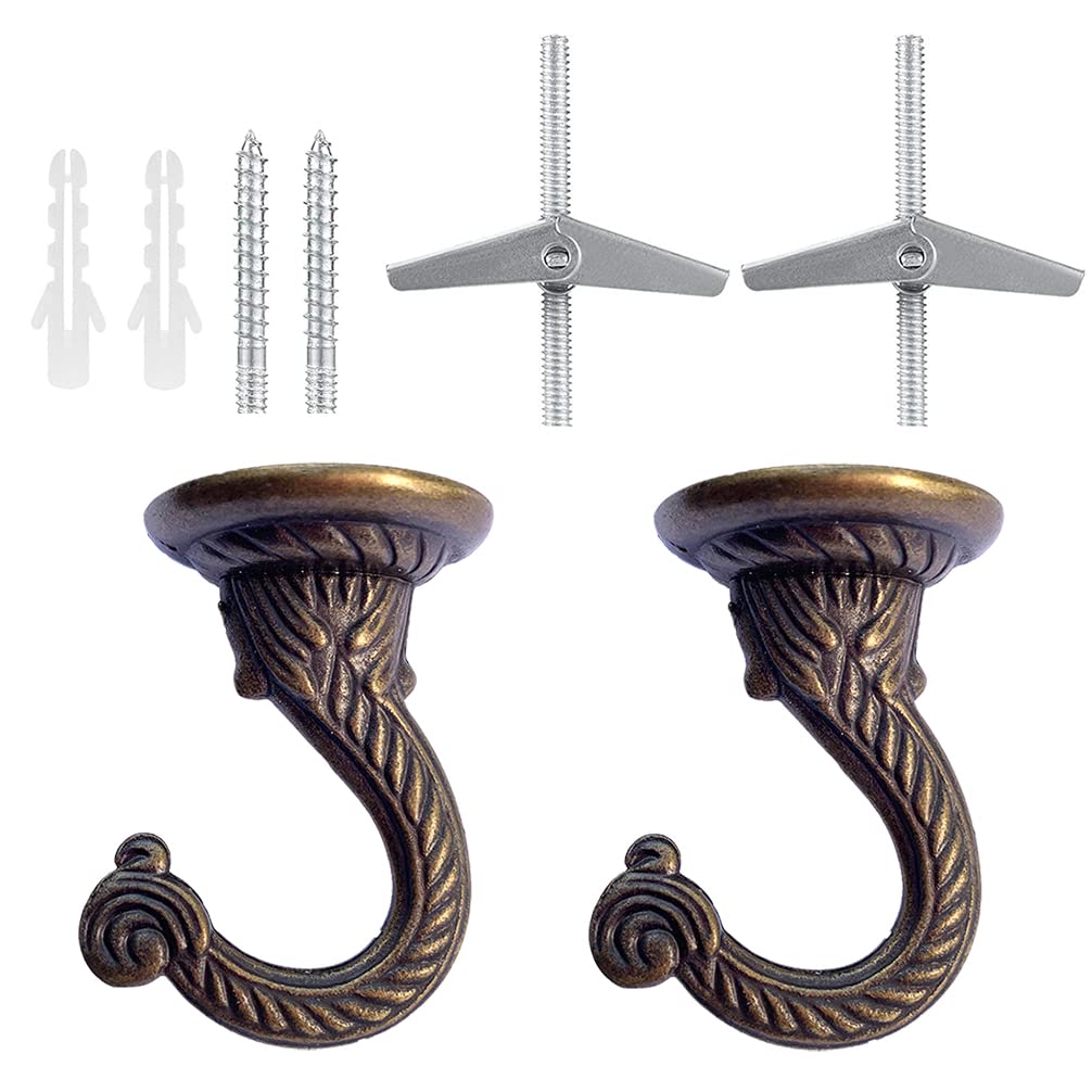 Diplambr Swag Hook bronze finish close-up for stylish ceiling mounting of decor and plants
