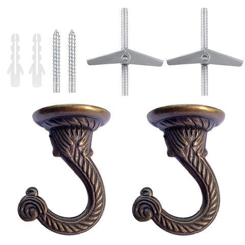 Diplambr Swag Hook bronze finish close-up for stylish ceiling mounting of decor and plants