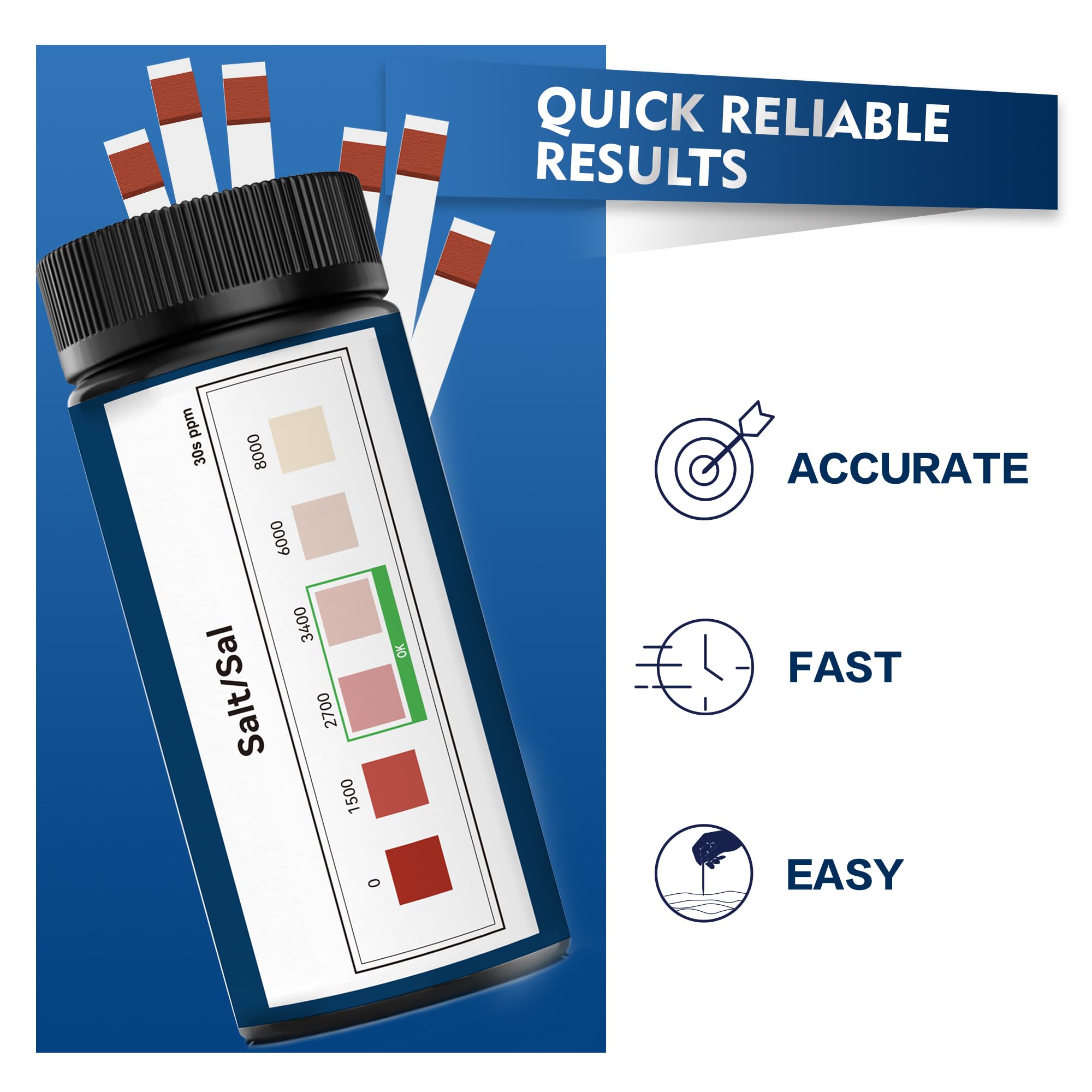DIPSTIK 50-strip kit for pool and spa testing supports regular monitoring.