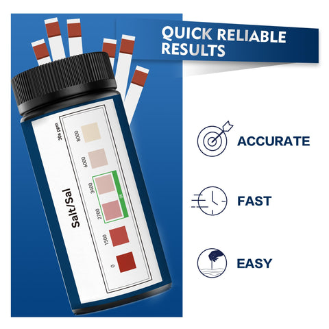 DIPSTIK 50-strip kit for pool and spa testing supports regular monitoring.