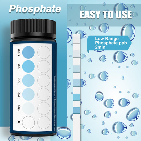 DIPSTIK phosphate strips close-up showing precise color results