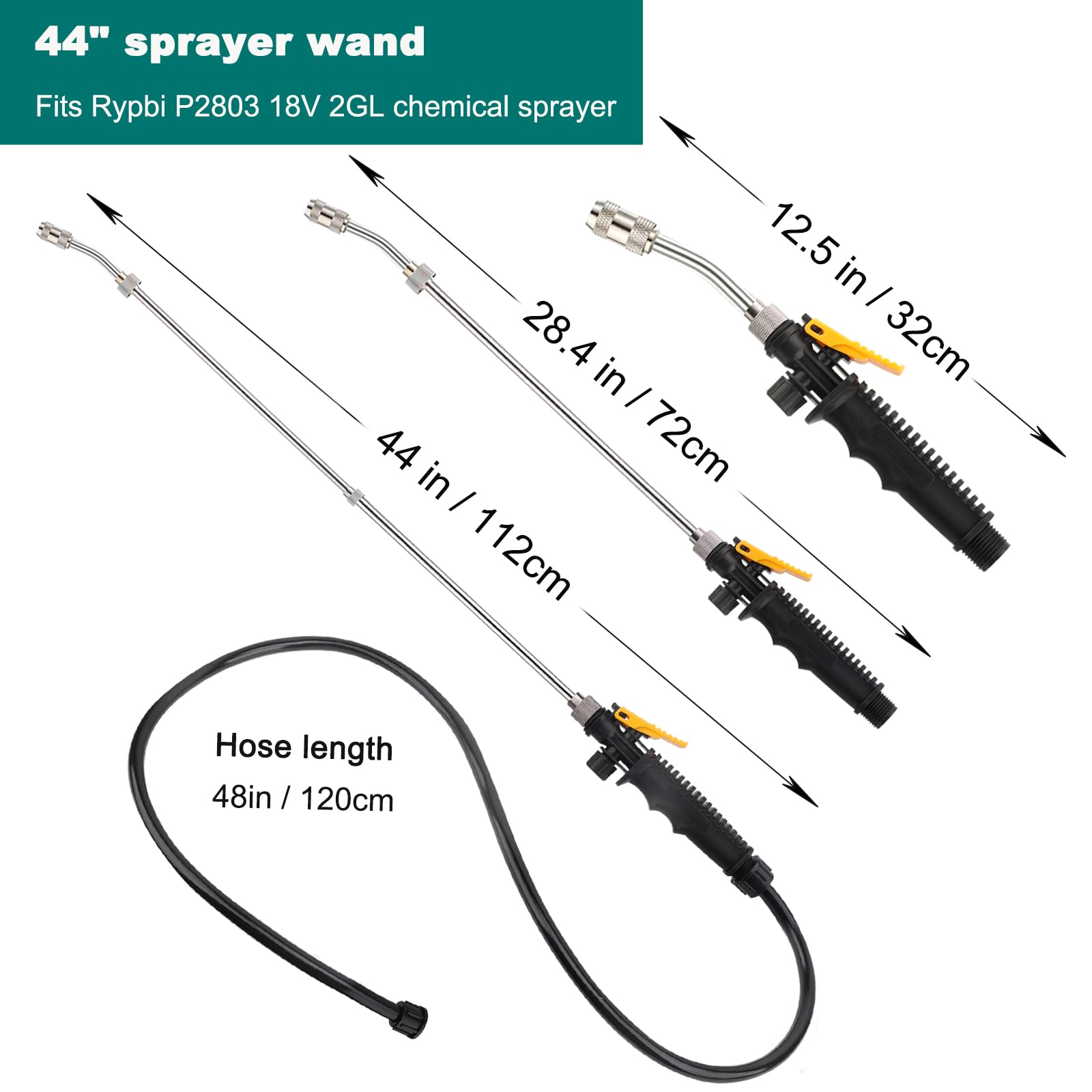 Diraeen locking switch handle reduces hand fatigue during extended spraying sessions.