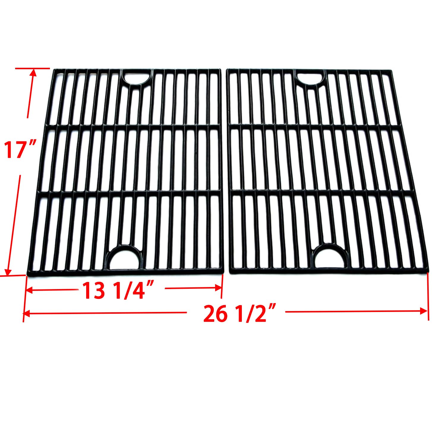 Close-up of Direct Store DC104 17in grill grate showing cast iron detail.