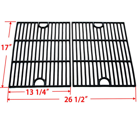 Close-up of Direct Store DC104 17in grill grate showing cast iron detail.
