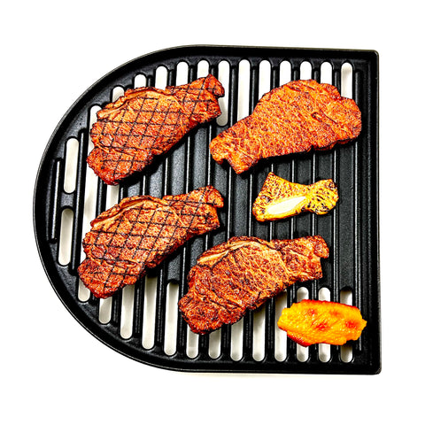 DC126 durable cast iron retains heat for longer cooking sessions.