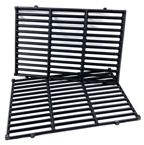 Direct Store DC130 2 Pack cast iron grill grates showcasing full 17.5 x 11.9 inch dimensions and solid construction.