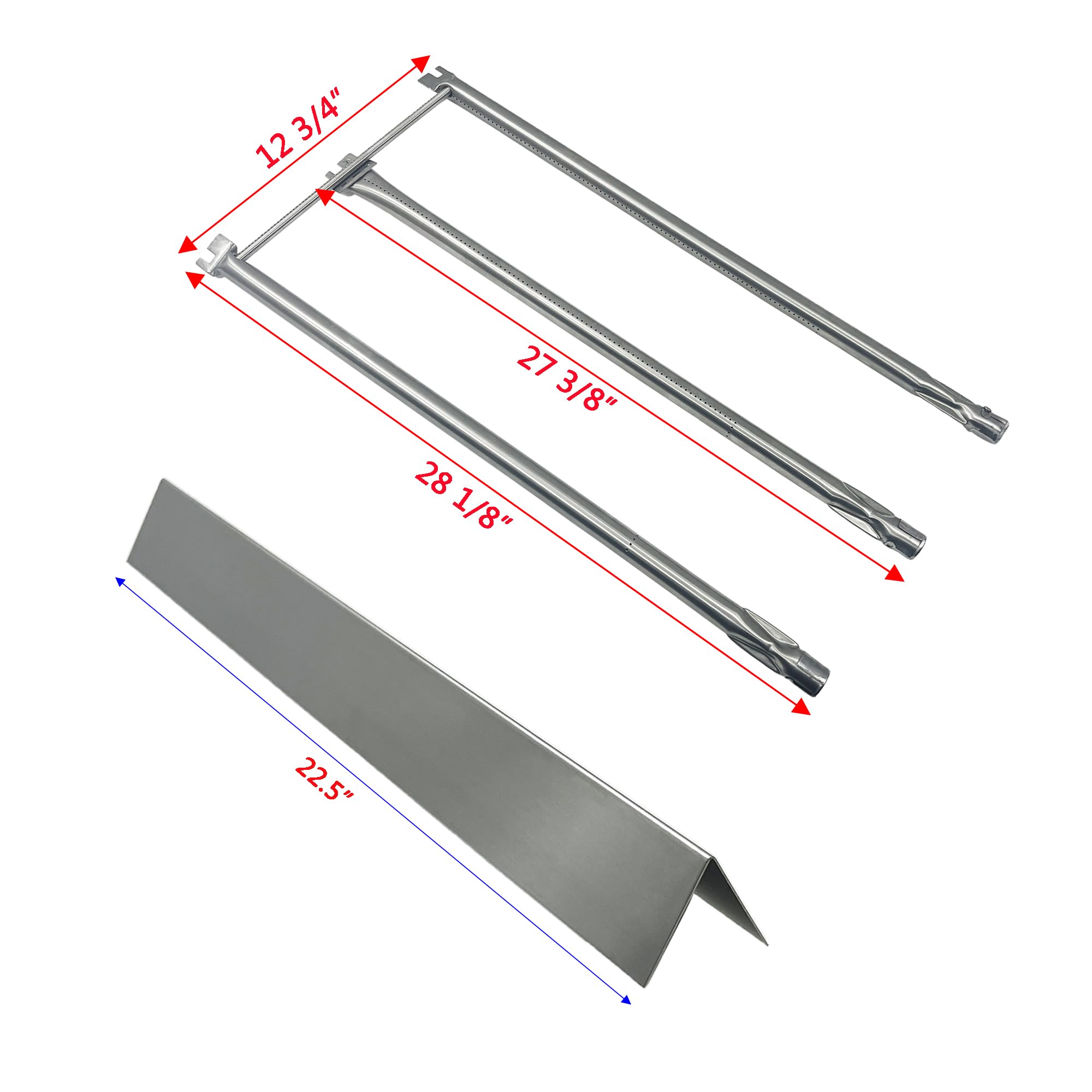 DG230 stainless heat plates provide durable heat distribution for Weber grills.