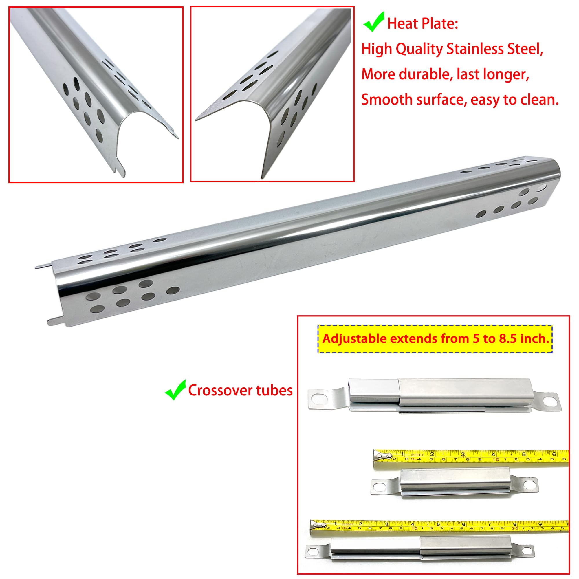 Adjustable crossover tubes ensure flexible heat distribution