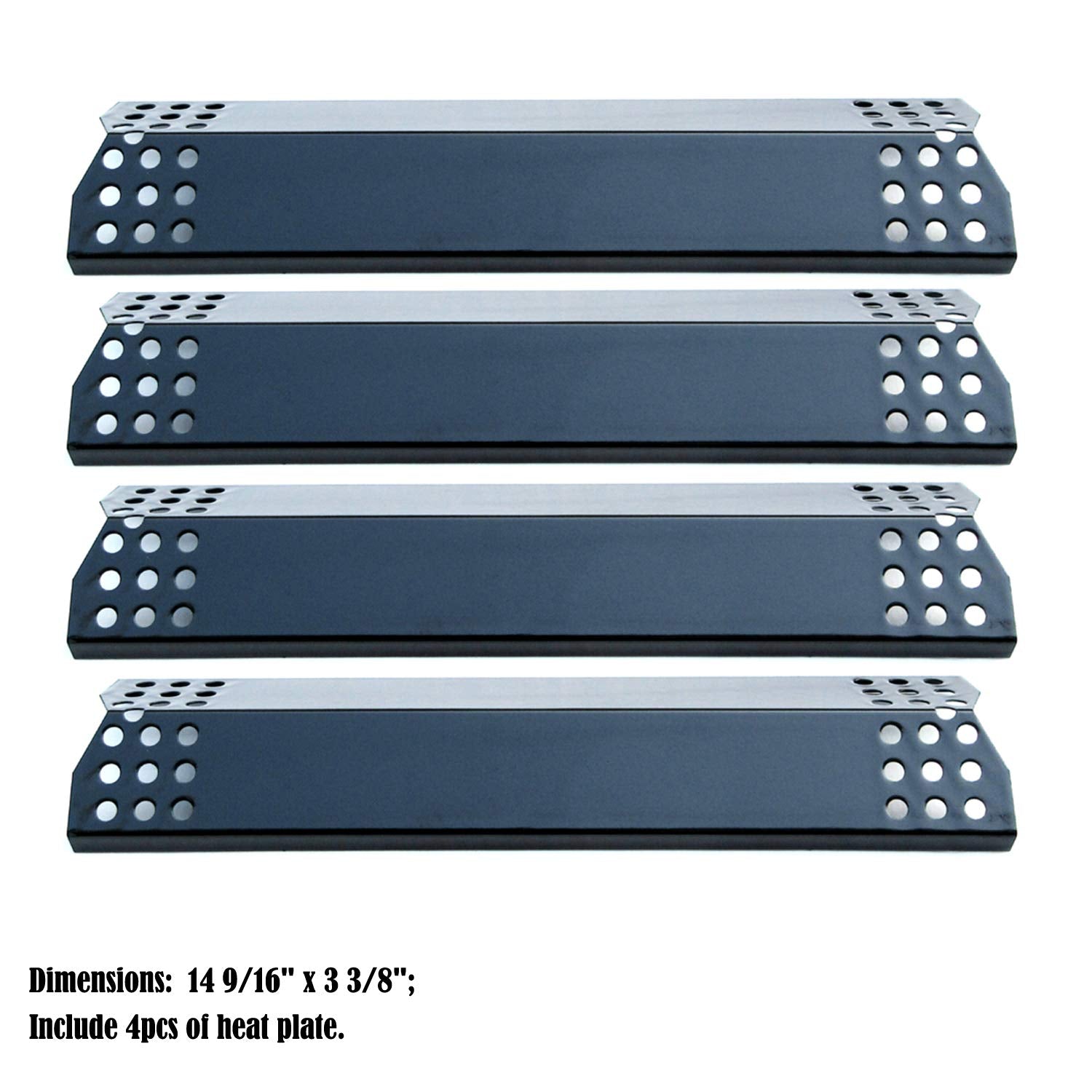 DP129 porcelain steel heat plates, durable multi-plate set for grilling performance.