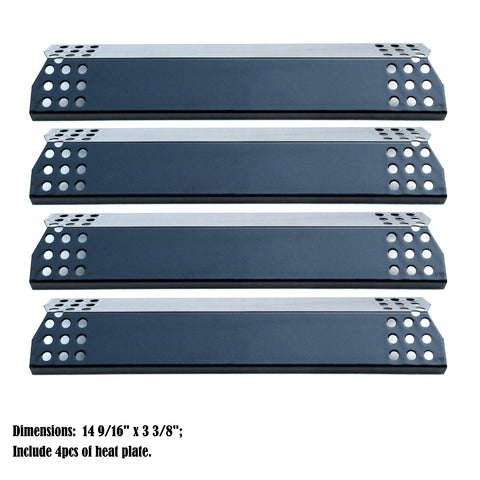 DP129 porcelain steel heat plates, durable multi-plate set for grilling performance.