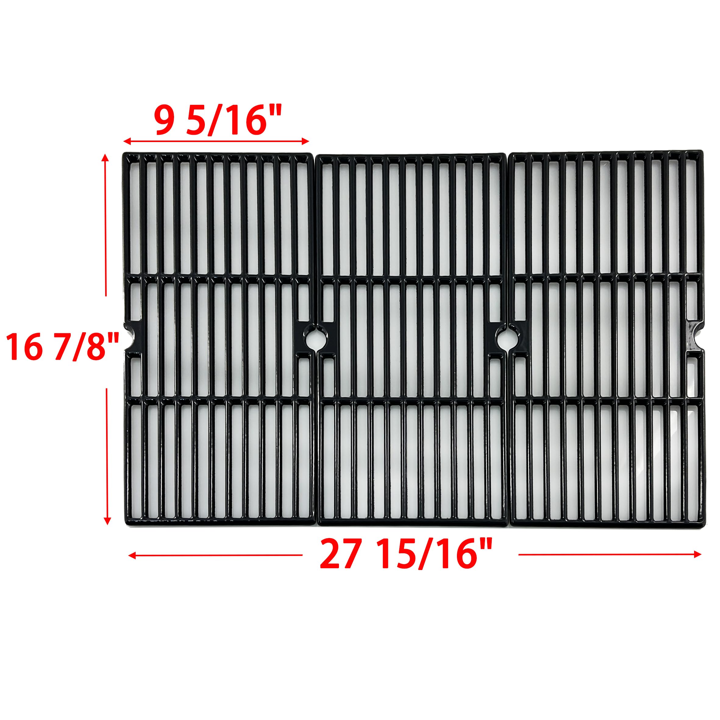 Direct Store porcelain-coated cast iron grates offer durability and easy cleaning.