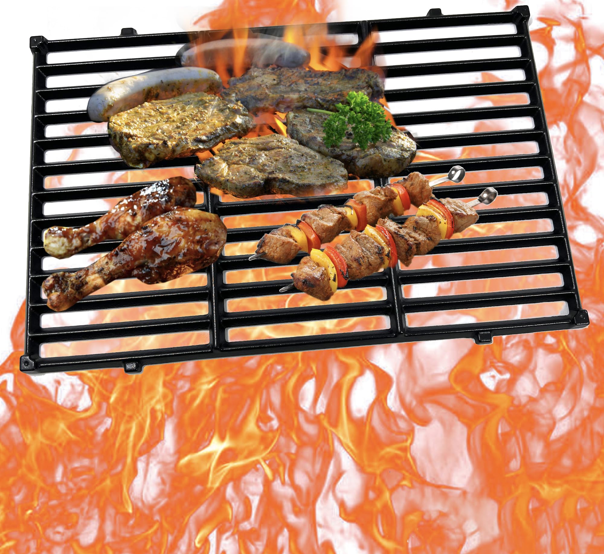 Direct Store replacement grates being fitted with fit guidance for Weber Genesis series.