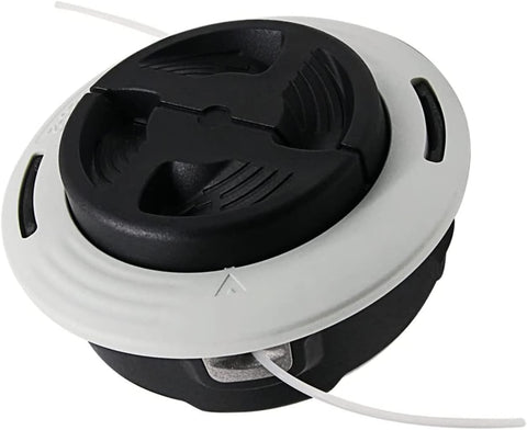 Direvcdro C26-2 trimmer head showing automatic line feed feature.