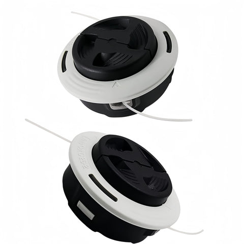 Direvcdro C26-2 trimmer head front view with dual-line auto feed.