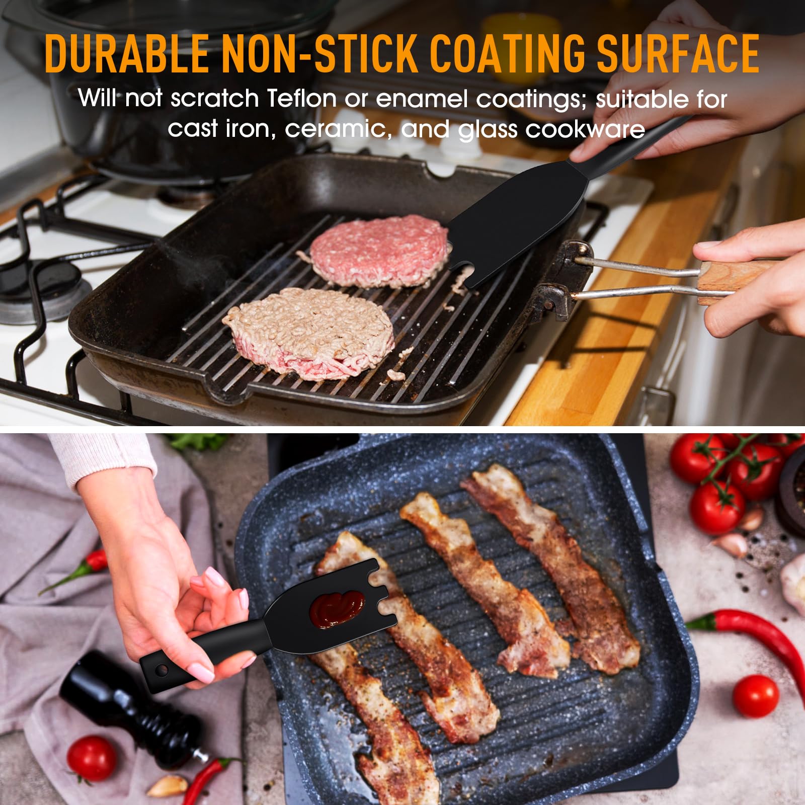 Dirvcp dishwasher-safe nylon grill cleaner for easy maintenance