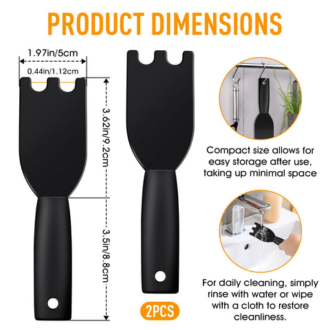 Dirvcp precision groove scraper with 0.44 inch grooves for deep cleaning