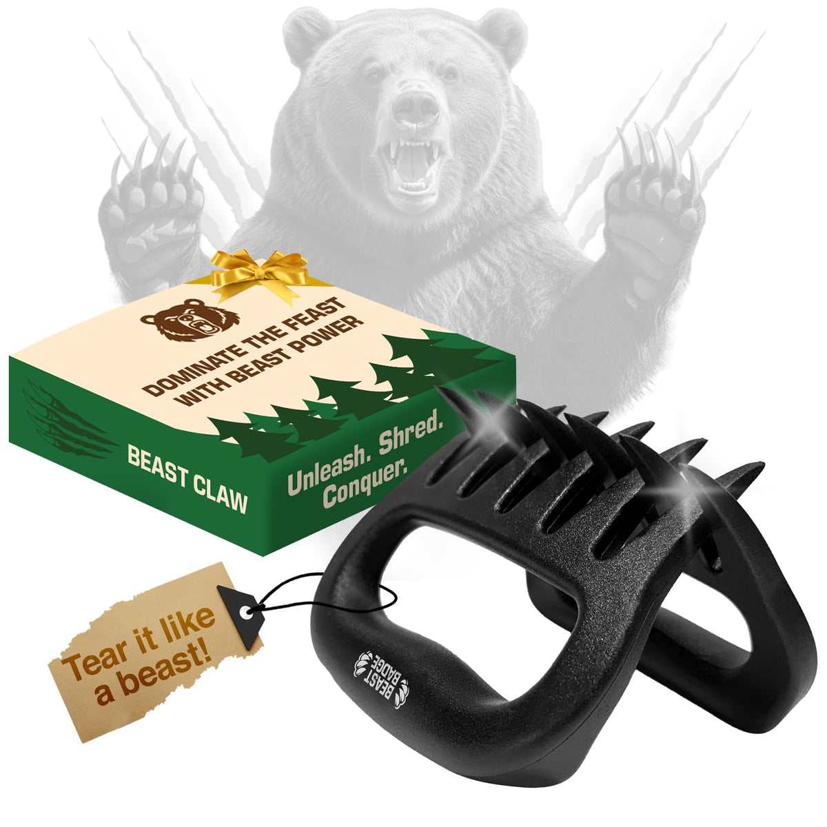 Disc Living Beast Claws shred pulled pork into clean strands for serving