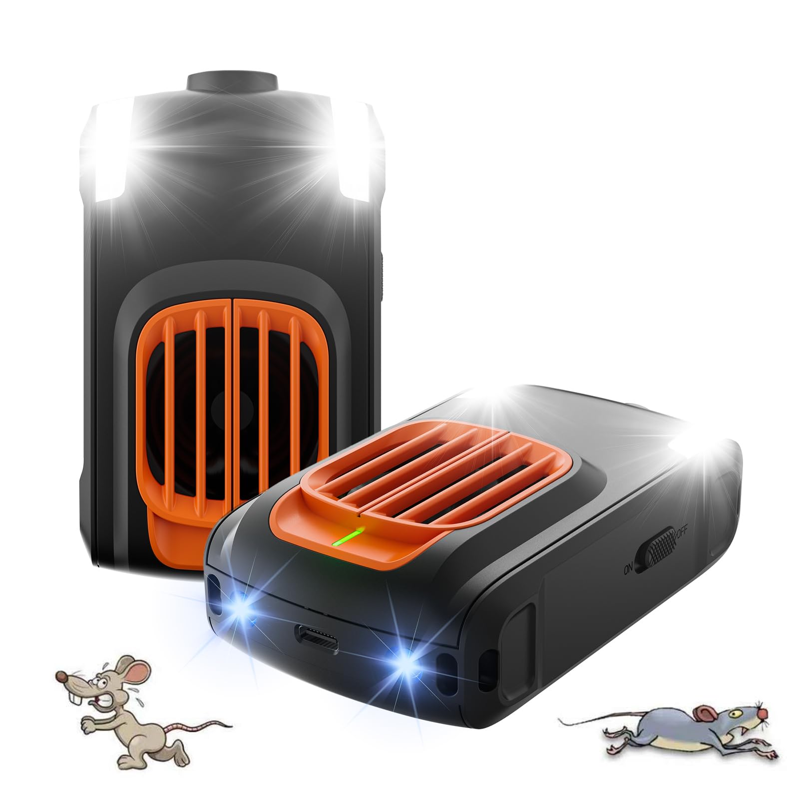 Dispest 2-pack rodent repeller under hood protects engine bay.