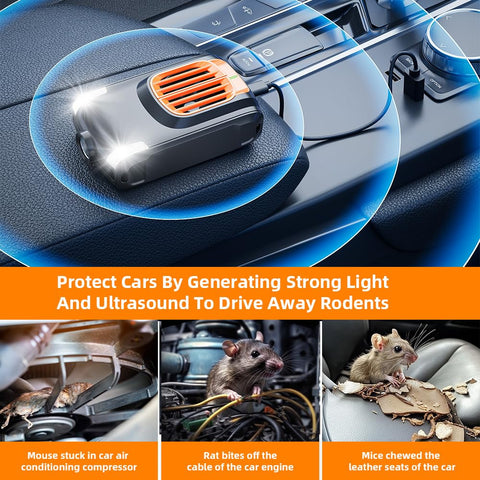 Dispest chemical-free safety with ultrasonic waves and LEDs.