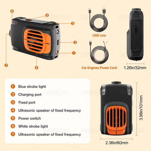 Dispest ultrasonic pest control interior shown for home use.