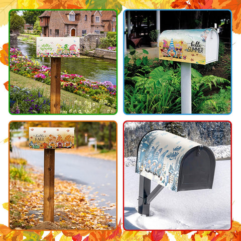 Dispowreath Thanksgiving gnome mailbox cover adds cozy seasonal warmth.