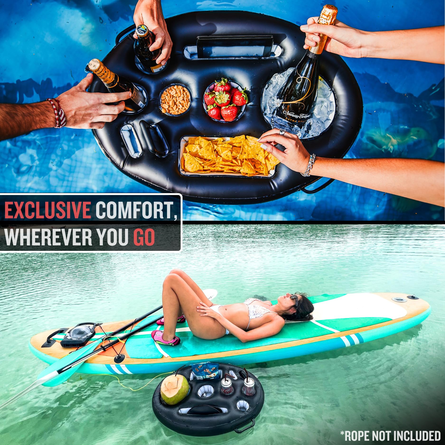 DIVEBLAST pool accessory for adults boosts poolside comfort