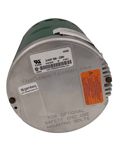 Diversitech 6207E Evergreen EM ECM label close-up, 208V rating supports proper system matching.