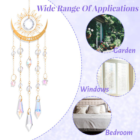 Divina Vitae crystal suncatcher reflecting colorful light on walls and floors.