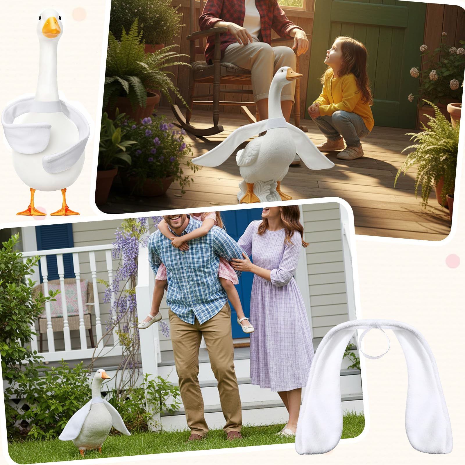 DIVINA VITAE durable plush wings offer realistic texture and long-lasting outdoor display.