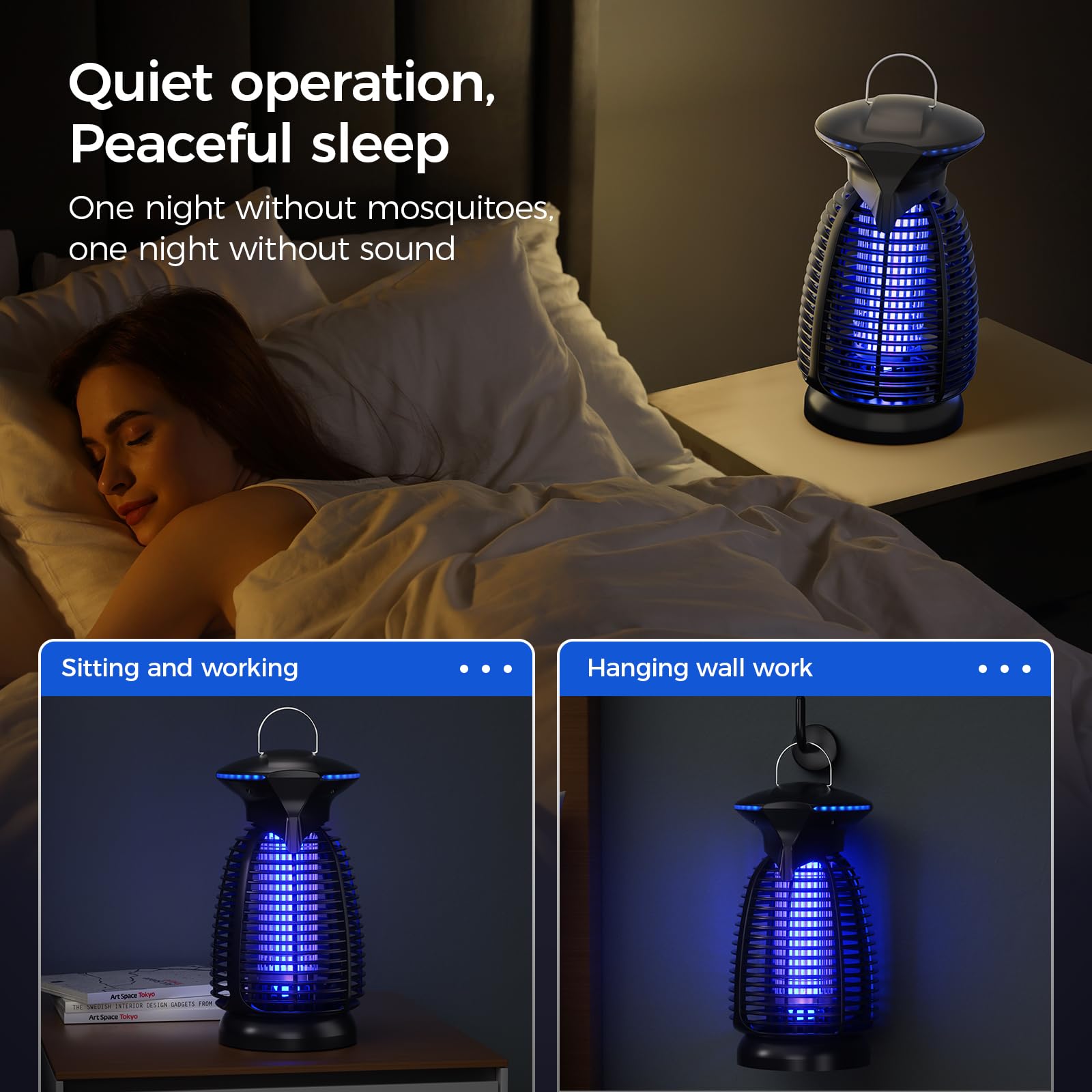 Dovima bug zapper detachable base for easy cleaning after use