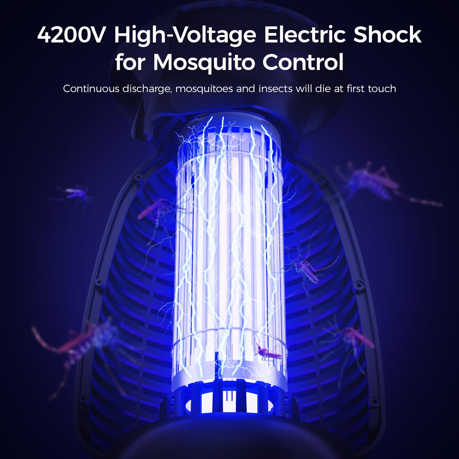 Dovima bug zapper kill grid close-up reveals high-voltage grid