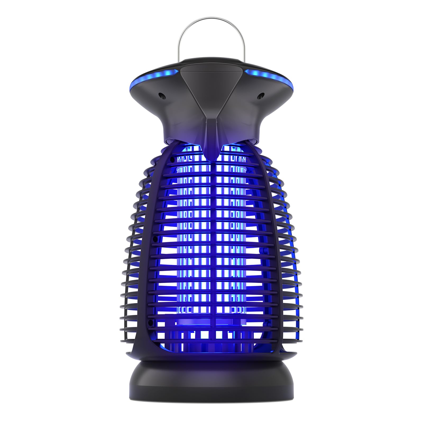 Dovima outdoor bug zapper LED front view shows 360-degree attraction