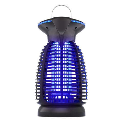 Dovima outdoor bug zapper LED front view shows 360-degree attraction