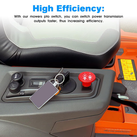 Kscjdg Dixie Chopper-compatible PTO switch enables seamless replacement.