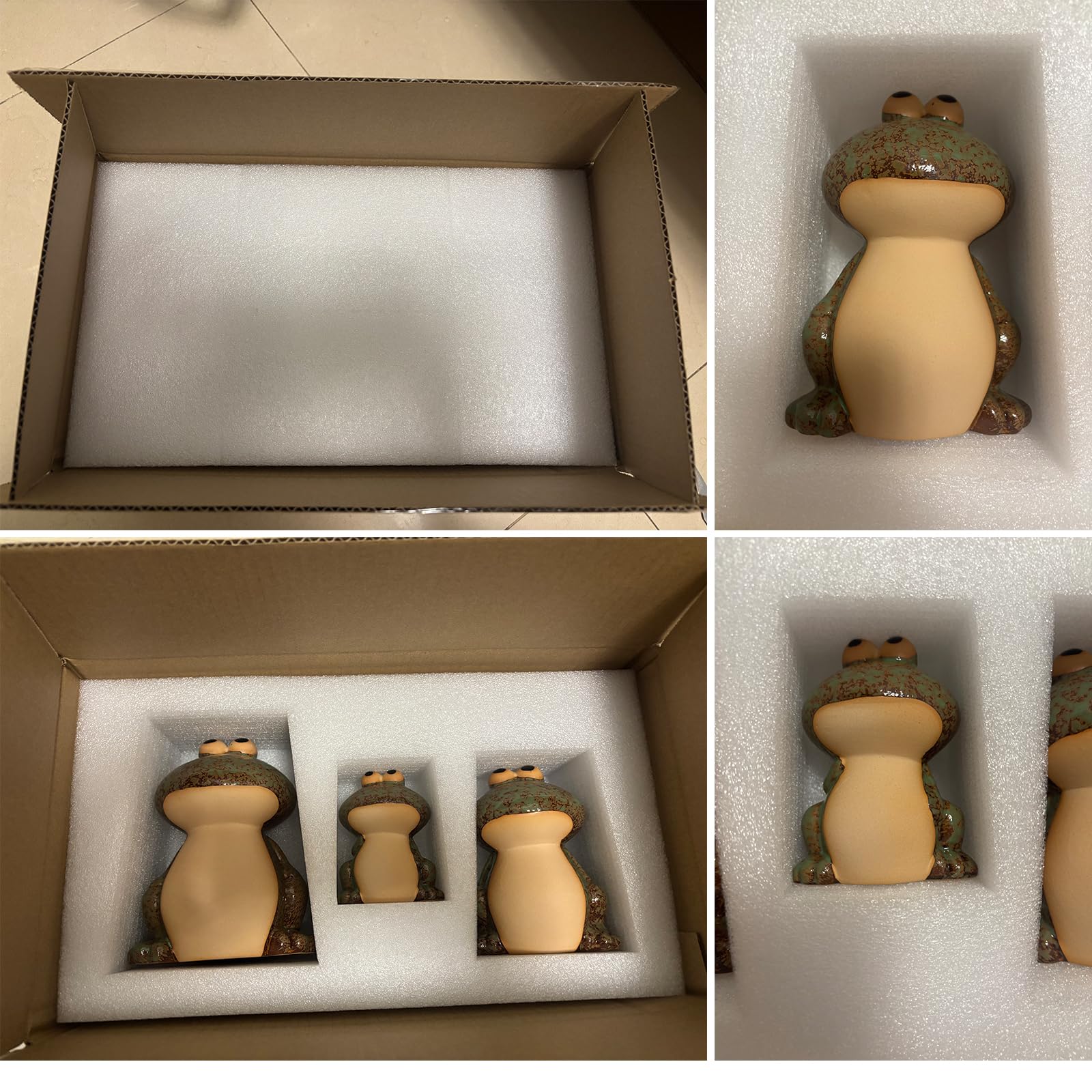 DIY Hub baby frog statue adds playful garden storytelling.