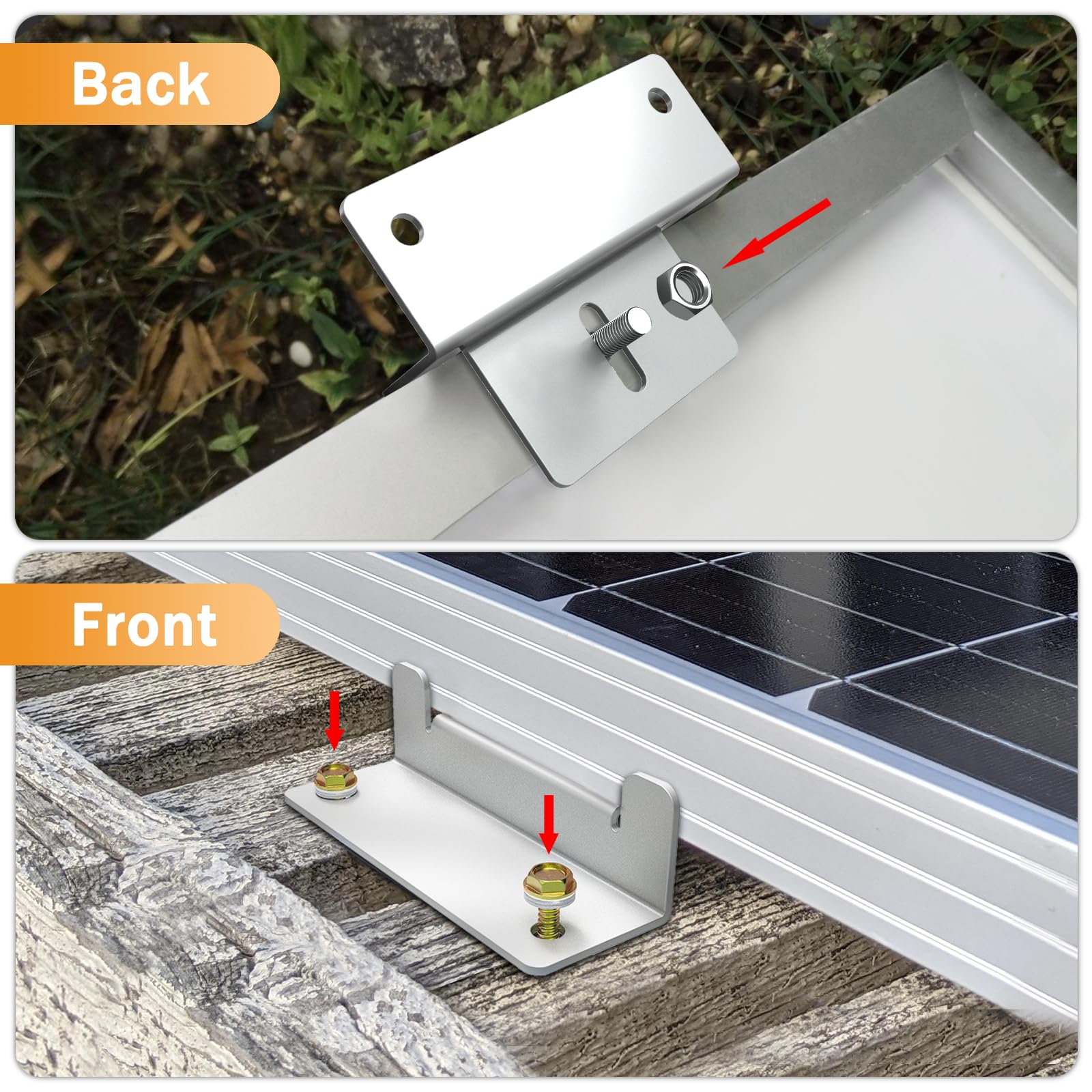 DIYIIRON RV camper boat mount Z brackets sturdy on irregular surfaces