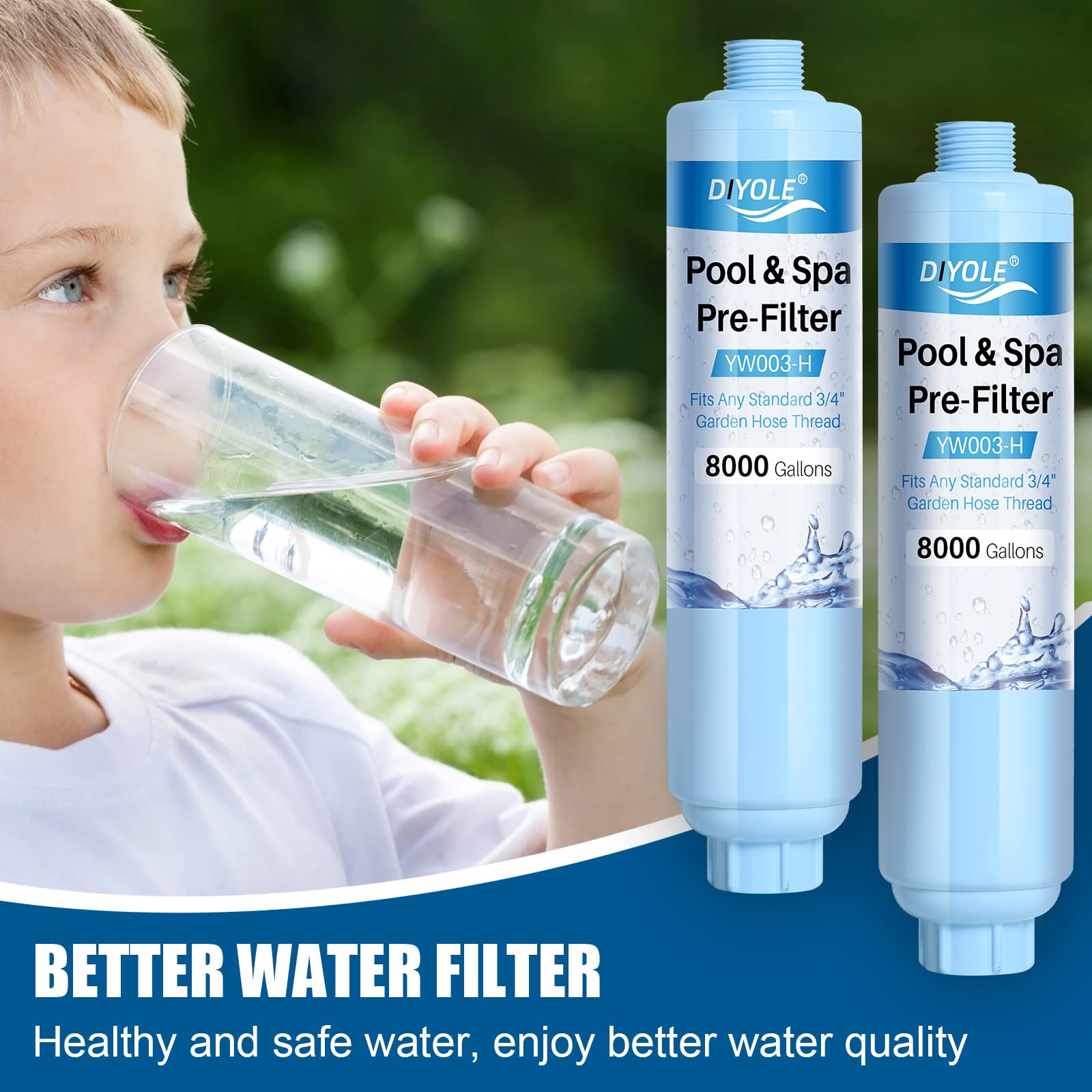 DIYOLE flow test image illustrating a quick rinse before use